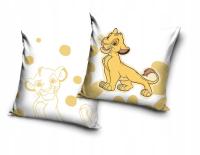 POSZEWKA pluszowa dekoracyjna na poduszkę KRÓL LEW 40x40 cm SIMBA WELWET