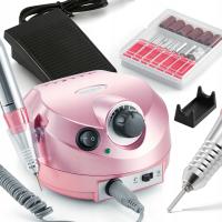 FREZARKA DO PAZNOKCI MANICURE PEDICURE PROFESJONALNA ZESTAW FREZÓW MOC 80W
