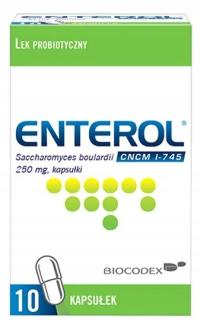 Enterol 250 mg 10 kapsułek LEK probiotyczny biegunka infekcyjna