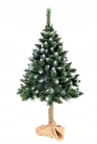 Рождественская елка на стволе 180 см Бриллиантовая плотная красивая с алмазной отделкой