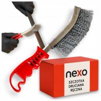 SZCZOTKA DRUCIANA DO CZYSZCZENIA RDZY RĘCZNA STALOWA KARBOWANA