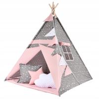 Палатка вигвам вигвам для детской комнаты набор подушек розовый Dreamland