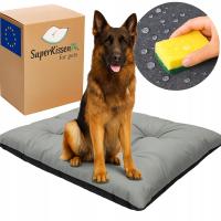 LEGOWISKO DLA PSA PODUSZKA posłanie łóżko kojec WODOODPORNE 120X80 SZARY