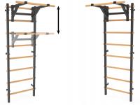 DRABINKA GIMNASTYCZNA metal-drewno z drążkiem do podciągania ENDORFIT