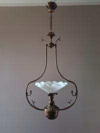 Lampa kuchenna , dwa żródła światła, mosiądz #860