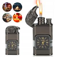 WIATROSZCZELNA ZAPALNICZKA, ZAPALNICZKA Z ZEGARKIEM, PUDEŁKO NA PREZENT