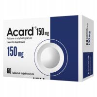 Acard 150 мг 60 табл. сердце ацетилсалициловая кислота