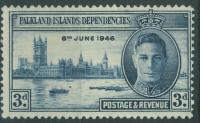 Falkland Islands Dependencies 3 d. - 6 June 1946 r.