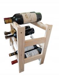 Книжная полка-деревянная винная стойка 12 бутылок подарок
