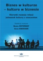 BIZNES W KULTURZE KULTURA W BIZNESIE KIERUNKI...