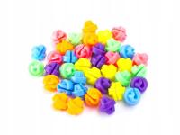KOLOROWE KORALIKI NA SZPRYCHY - KULKI 36 sztuk KANDS