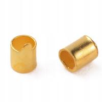 Антиаллергенные золотые зажимы для труб, 1,5 мм, 400 шт.
