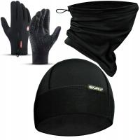 Тепловая крышка сенсорные перчатки водонепроницаемый дымоход для бега