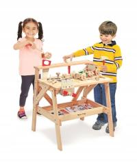 Drewniana zabawka majsterkowicza dla dzieci Warsztat z narzędziami Melissa
