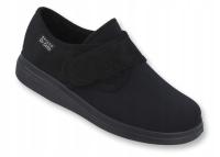 Półbuty damskie DR ORTO czarne ortopedyczne na rzepy