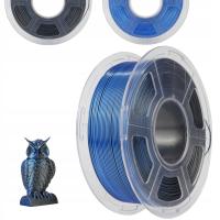 SUNLU SILK PLA+ 1.75mm 1kg DUAL Color Black Blue multi wielokolorowy MAGIC