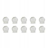 BAŃKI SZKLANE OGNIOWE PREZROCZYSTE 10 SZT. ROZM 2