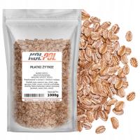 PŁATKI ŻYTNIE 1kg Naturalne śniadanie zdrowe dieta wysoka jakość Kol-Pol