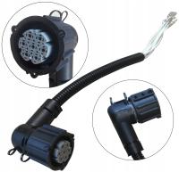 Wtyczka kątowa lampy kompletna 7 PIN MERCEDES MAN bajonet