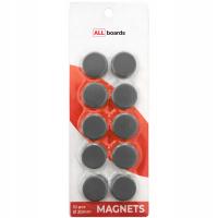 Магниты для доски 20 мм-10 шт. черный
