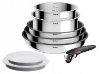 TEFAL Zestaw garnków i patelni pokrywki Ingenio Cook Eat 8 el. indukcja