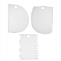 Лопатки для украшения тортов, тортов с кремом - 3 шт.