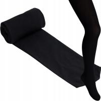 Колготки черные гладкие непрозрачные микроволокна 50DEN