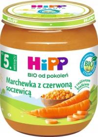 HiPP Marchewka z czerwoną soczewicą, BIO, 125g