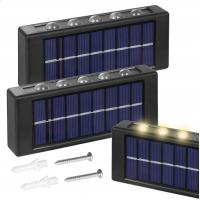 2 lampy solarne wiszące [2szt] lampa solarna LED ogrodowa czujnik zmierzchu