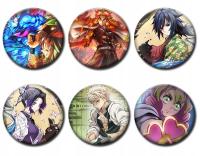 Аниме заколки Demon Slayer: Kimetsu No Yaiba Manga булавка 6pcs v2