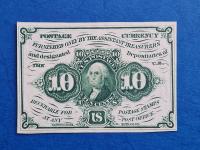 10 centów USA 1862 Fractional Currency Green UNC !!!
