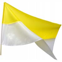 Сильный церковный флаг желто-белый папский 150x90