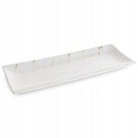 PATERA DEKORACYJNA ARIELA 38 X 14 X 4 CM BIAŁA