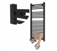 Радиатор для ванной комнаты черный лестничный 120X50 см радиатор современный Берген