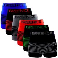 6x MAJTKI ELASTYCZNE BOKSERKI MĘSKIE BEZSZWOWE KOLOROWE WZORY ROZMIAR M/L