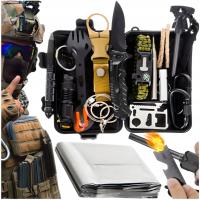 Zestaw Survivalowy Wojskowy Niezbędnik do Przetrwania MultiTool + Etui 32w1
