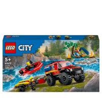 LEGO City внедорожная пожарная машина со спасательной шлюпкой 60412