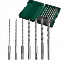 PARKSIDE ZESTAW WIERTEŁ DO BETONU SDS CEGŁY 7 EL. ETUI