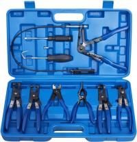 Szczypce do opasek przegubów Carmax z obrotowymi szczękami, 9 elementów