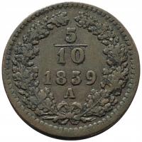 45292. Austria - 5/10 krajcara - 1859r.