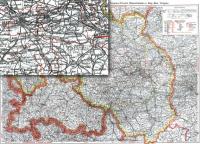 Stara Mapa 53 Górny Śląsk Mapa przeglądowa podział administracyjny 1941