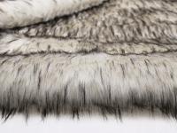 FUTERKO FUTRO SZTUCZNE obszycia krem szary brody 10 cm szer. 150 cm