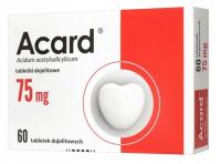 Acard, 75 мг, энтеросолюбильные таблетки, покрытые оболочкой 60шт
