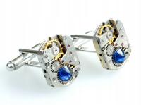 ЗАПОНКИ С КАМНЕМ-SQUARES II DEEP NAVY