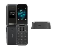 Флип-телефон Nokia 2660 Flip LTE Черная зарядная станция