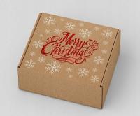 KARTON ŚWIĄTECZNY PUDEŁKO ŚWIĄTECZNE 200X200X100MM MC ŚNIEŻYNKI F427