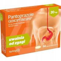 Pantoprazole Genoptim SPH 20mg, 14 tabletek dojelitowych