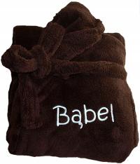 SZLAFROK Damski Męski z HAFTEM imienia r. S M