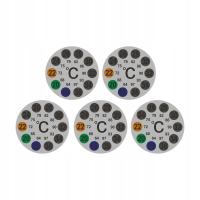 5Pcs Aquarium Thermometer Sticker Round Water Temperature Test for