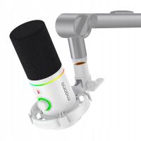 MAONO PD200x biały mikrofon dynamiczny USB XLR podcast stream gaming RGB
